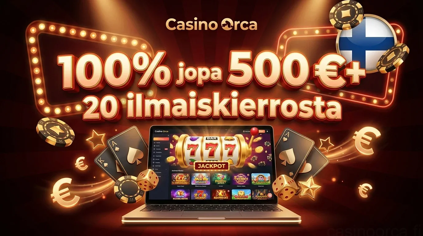 100% jopa 500 €+ 20 ilmaiskierrosta